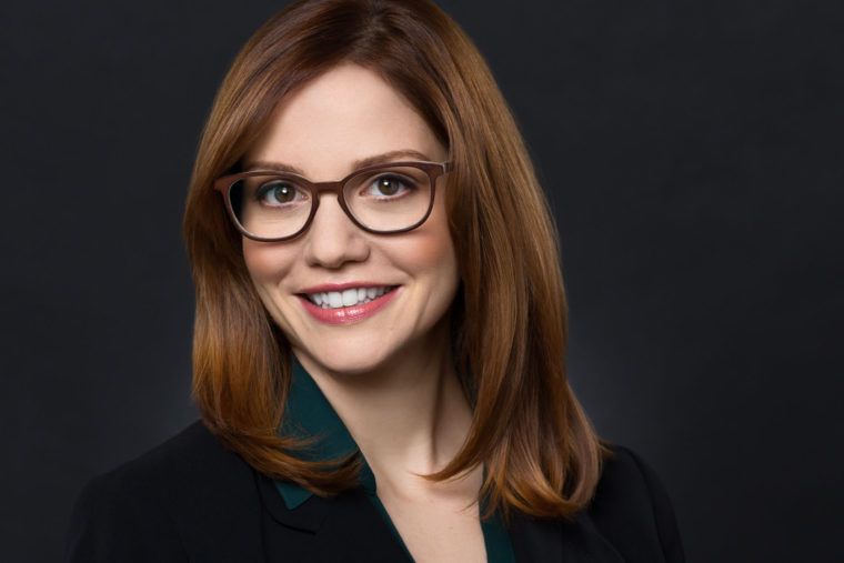 headshot with glasses