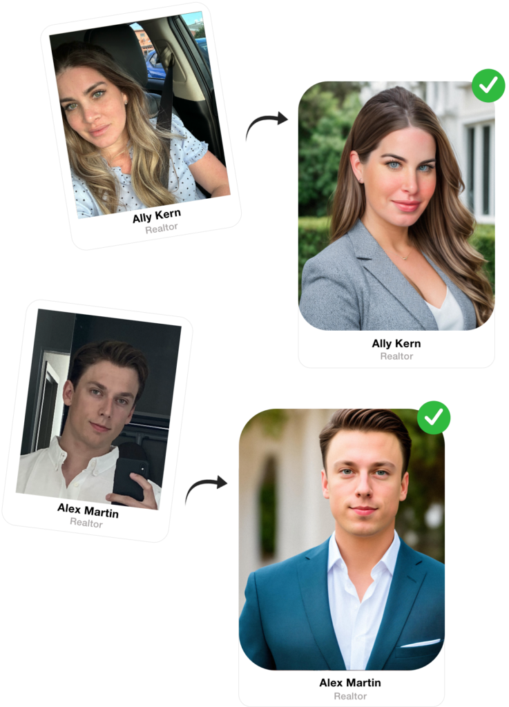 real estate agent headshots